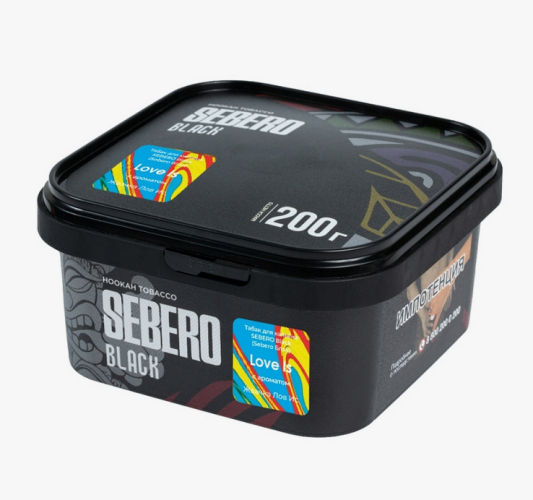 Табак Sebero Black 200 гр - Love Is (Жвачка Лов Ис)