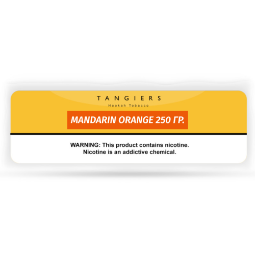 Табак Tangiers 250 гр - Mandarin Orange -114- (Noir - желт.)