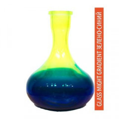 Колба для кальяна Glass Might Gradient Зелено-Синий
