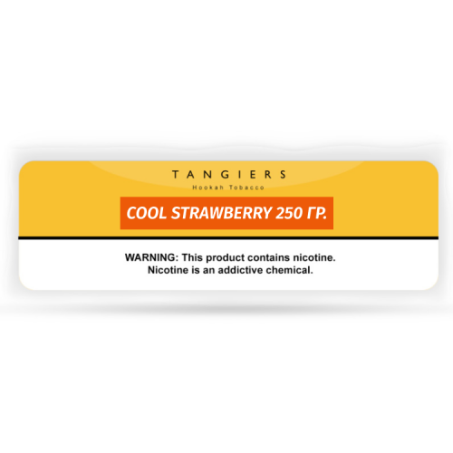 Табак Tangiers 250 гр - Cool Strawberry -28- (Noir Желт)