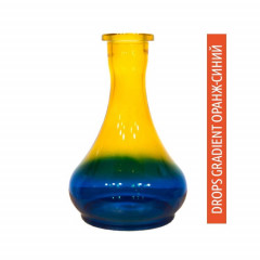 Колба для кальяна Drops Gradient Оранж-Синий