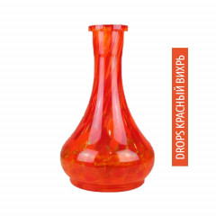 Колба для кальяна Drops Красный вихрь
